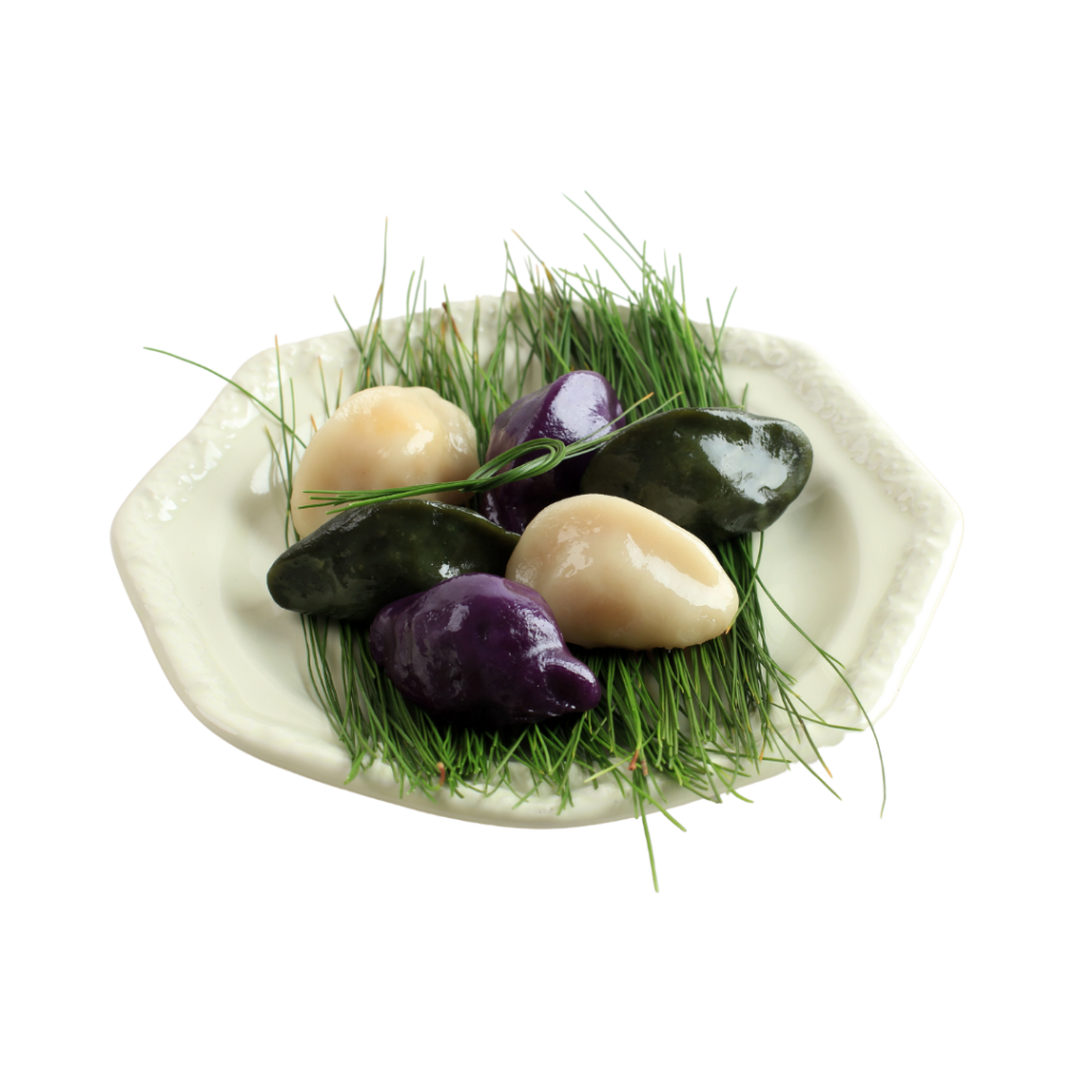 Picture of a bowl of songpyeon.